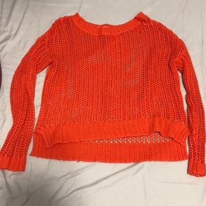 Orange knitted top